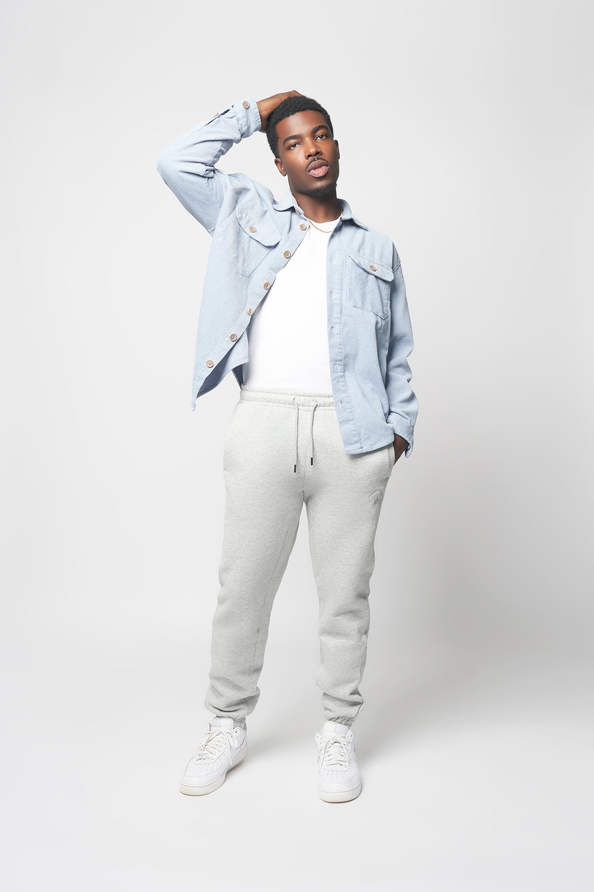 Men's Drawstring Sweatpants- Moon