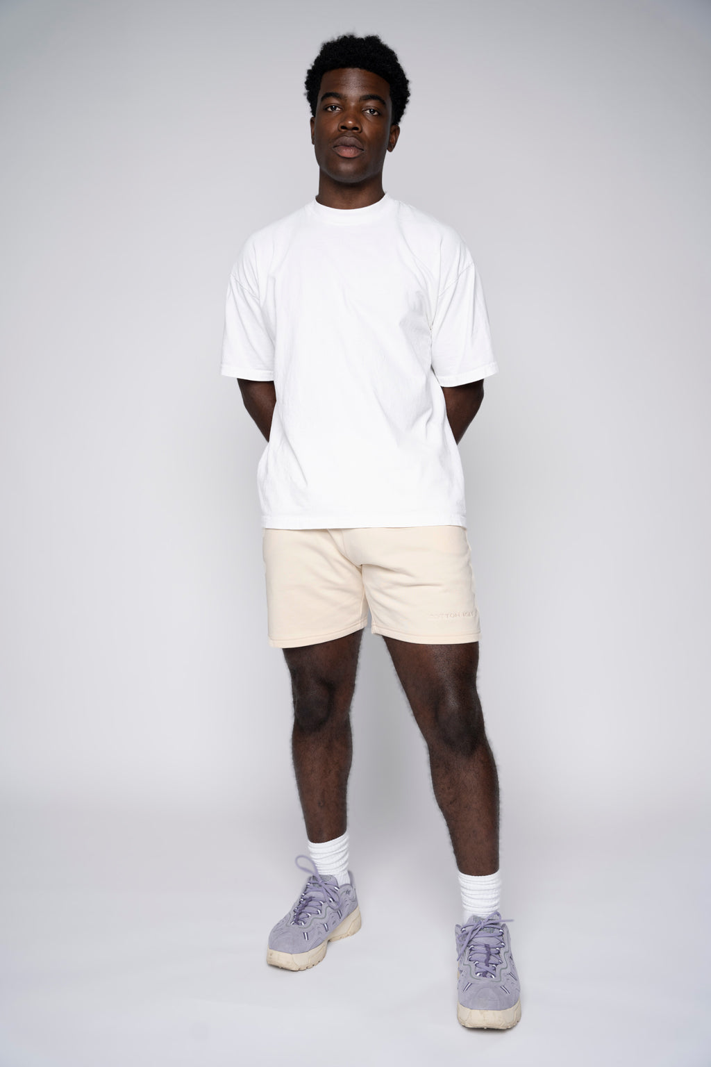 Men's Drawstring Sweatshorts- Camel