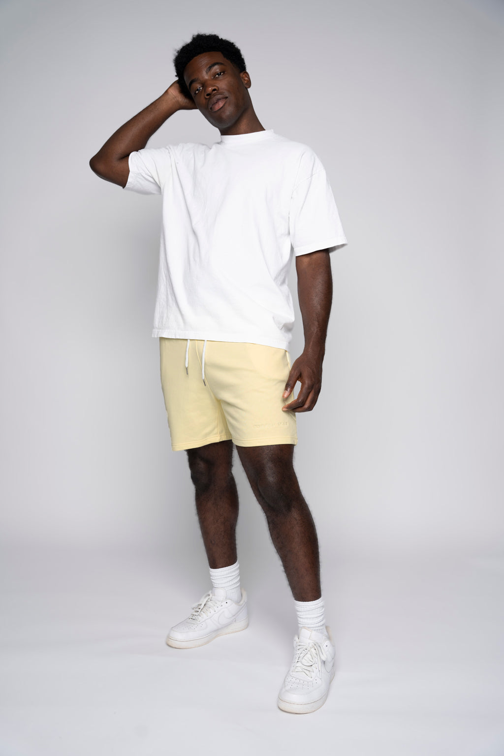 Men's Drawstring Sweatshorts- Macaroon