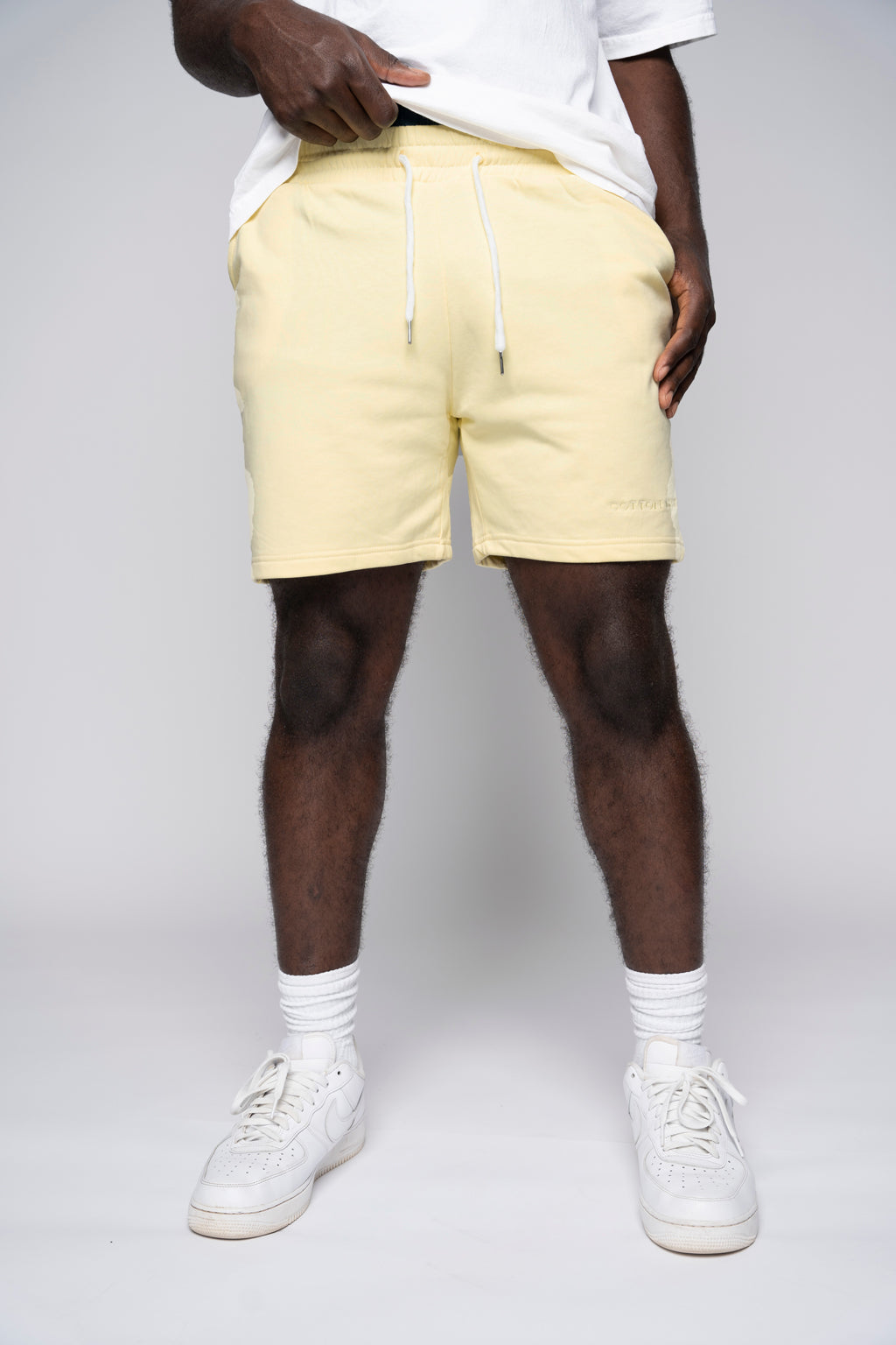 Men's Drawstring Sweatshorts- Macaroon