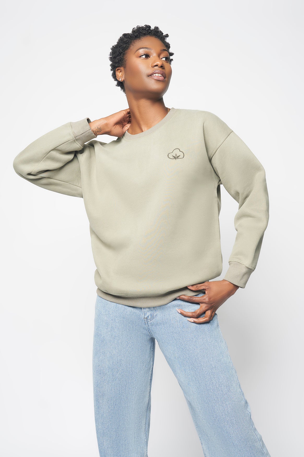 Women's Crewneck Sweatshirt- Sage