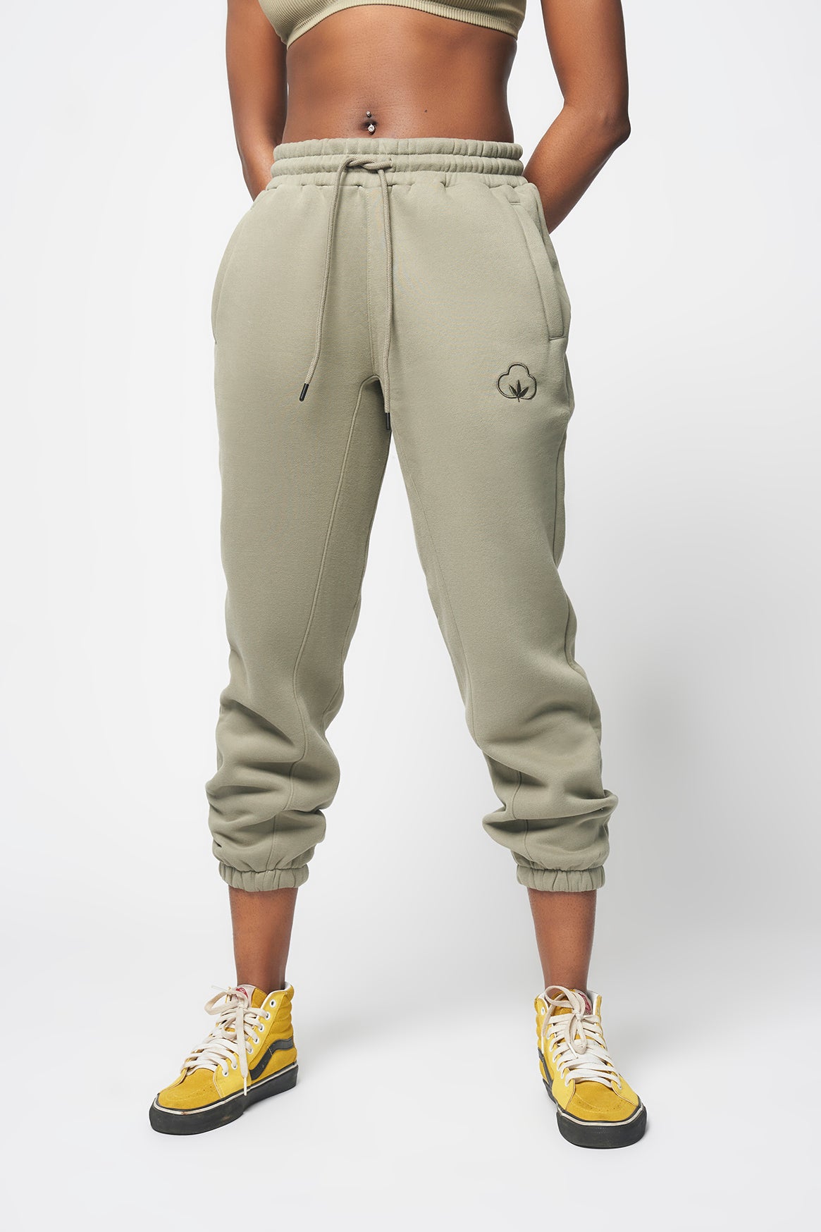 Women's Drawstring Sweatpants- Sage