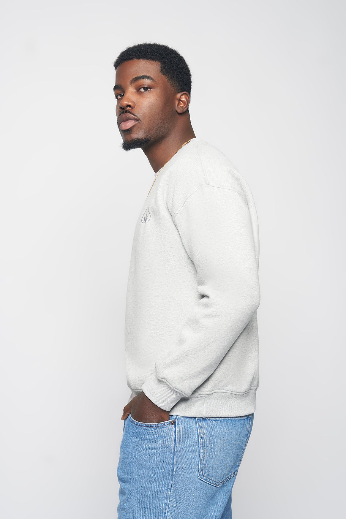 Men's Crewneck Sweatshirt- Moon