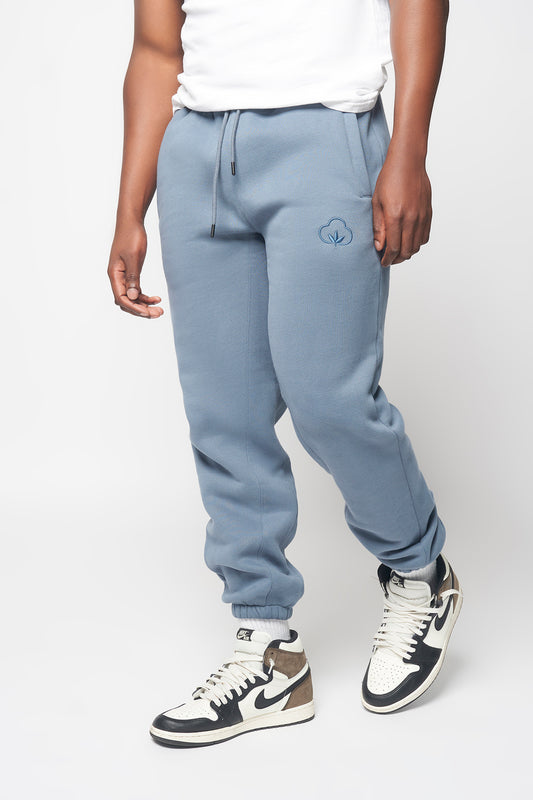 Men's Drawstring Sweatpants- Blue Haze