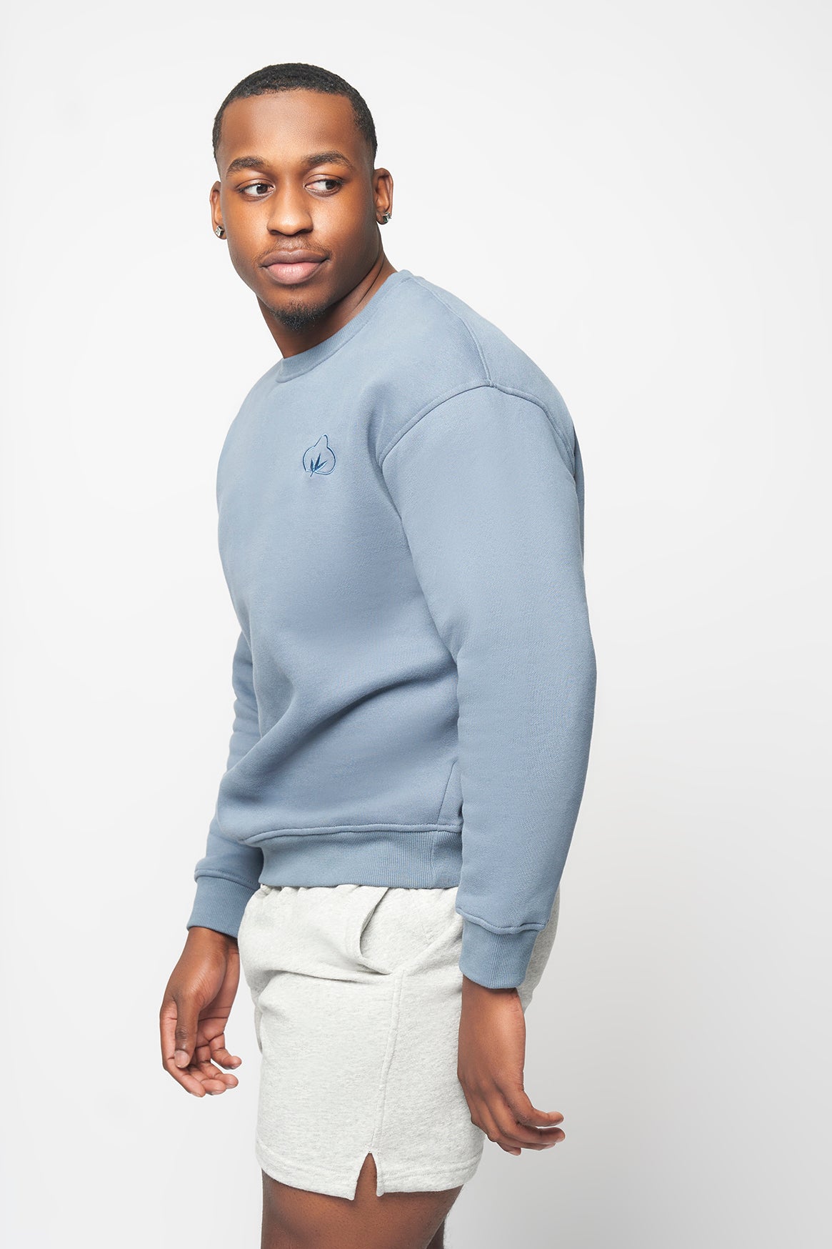 Men's Crewneck Sweatshirt- Blue Haze